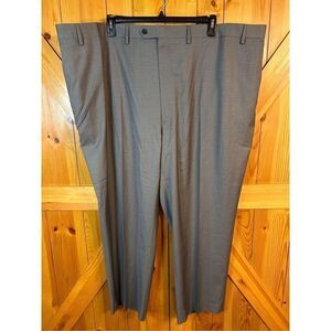 Shaquille O’Neal gray textured pants 54 x 30 big and tall stretch nwt (4845)